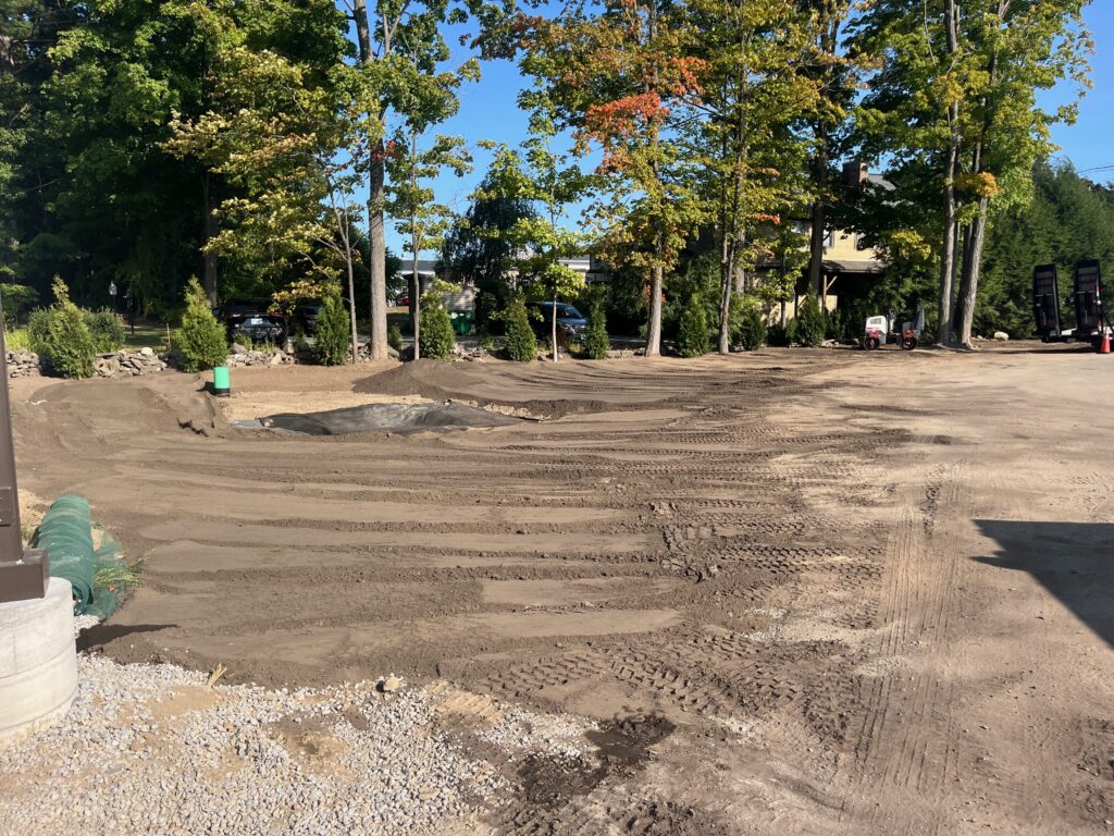retnetion pond landscaping underway